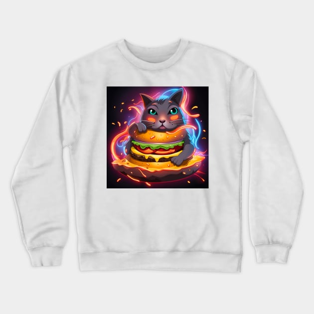 Burger Crewneck Sweatshirt by Grafititee